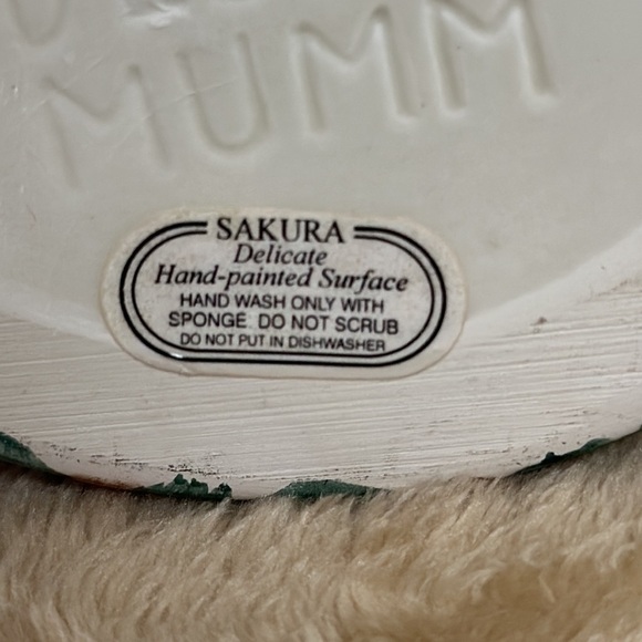 Sakura Debbie Mumm Ceramic Birdhouses Picket Fence Teapot With Blackbird on Lid - Picture 7 of 15